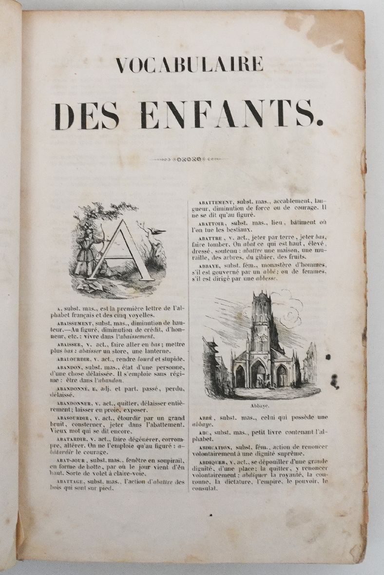 Vocabulaire des enfants. Dictionnaire pittoresque illustré