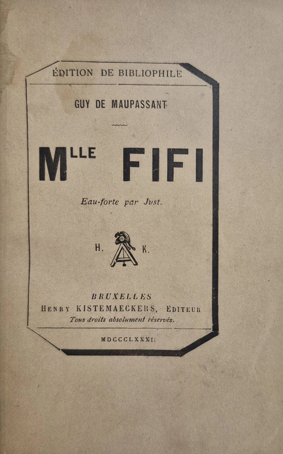 Mlle Fifi, par Maupassant