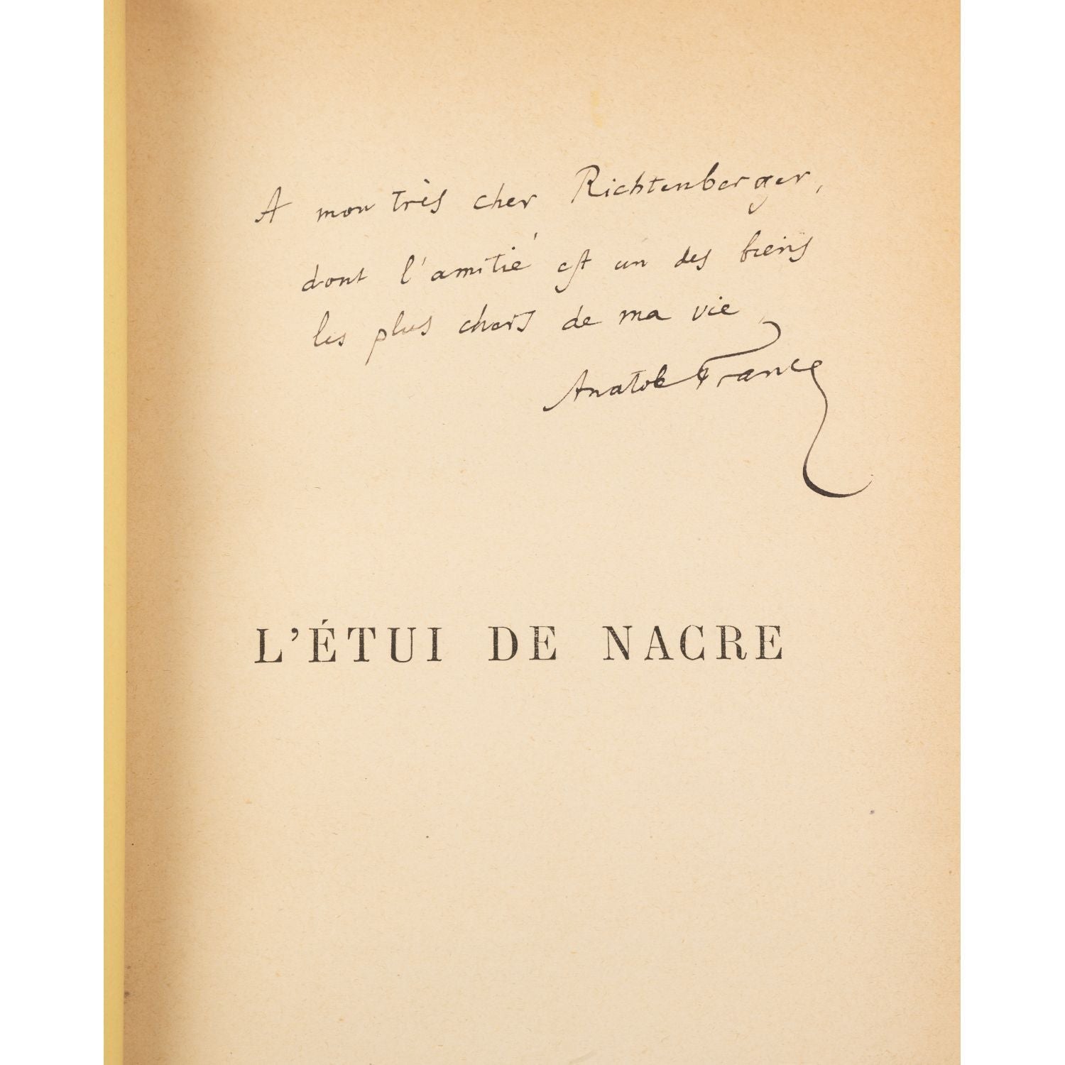 L’Étui de nacre d’Anatole France