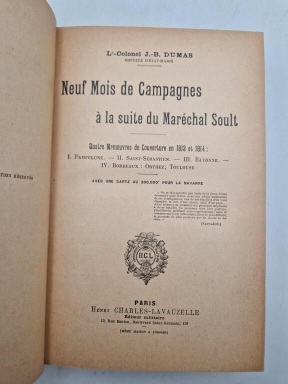 Neuf mois de Campagnes à la suite du Maréchal Soult