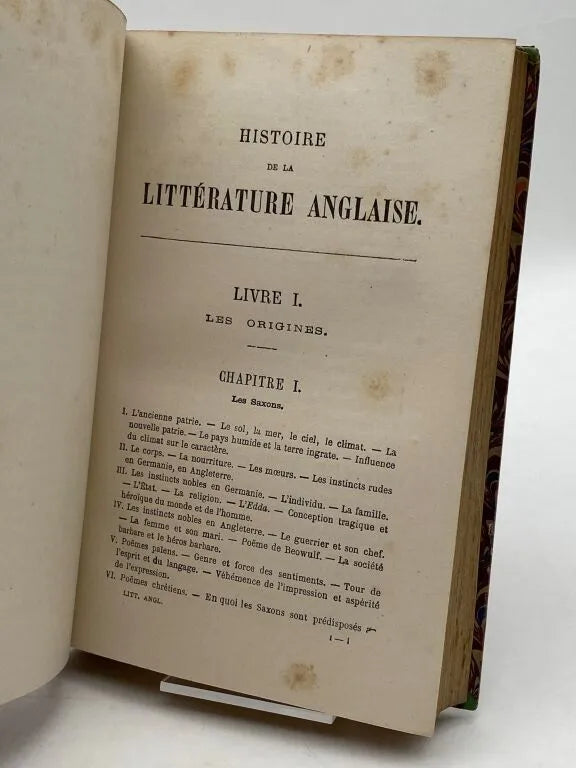 Histoire de la littérature anglaise par Hippolyte Taine
