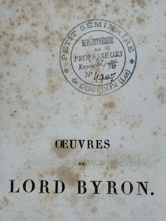 Œuvres de Lord Byron
