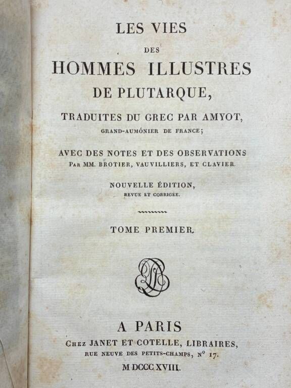 Œuvres complètes de Plutarque