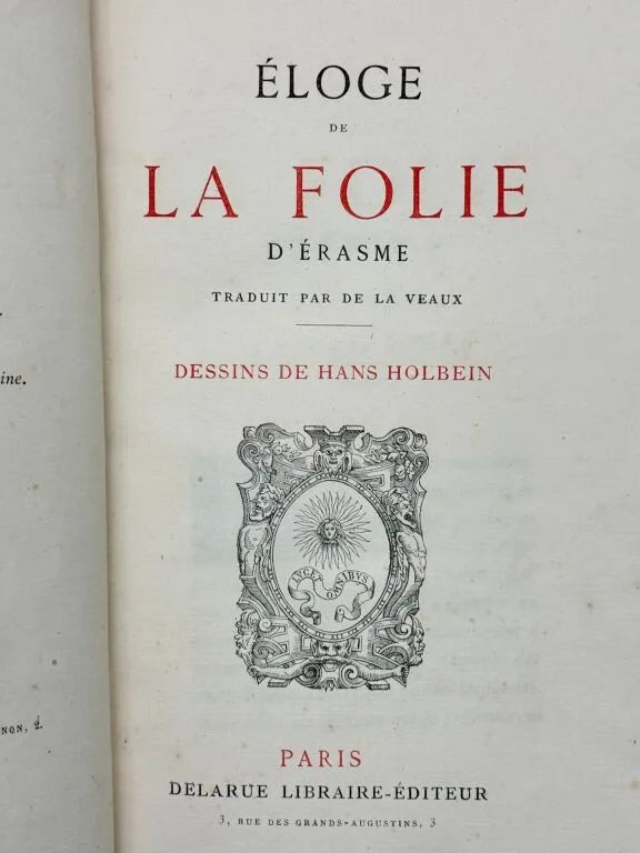 Éloge de la folie d’Érasme