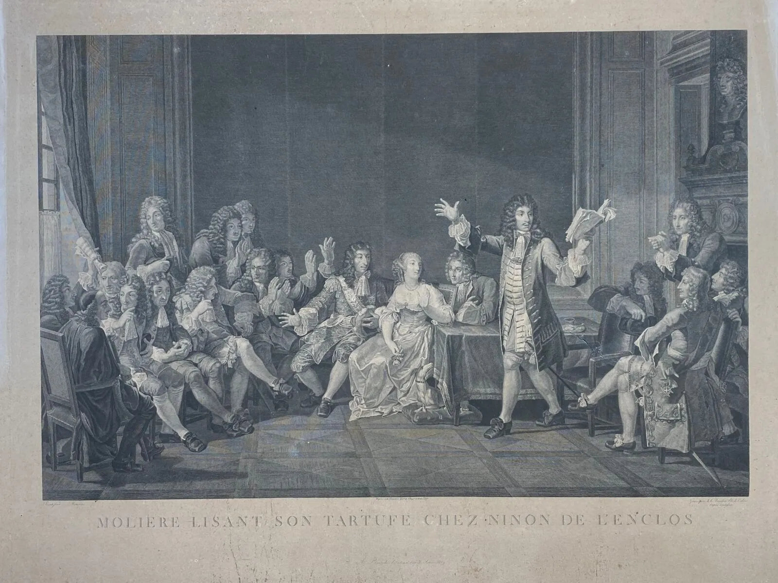 Molière lisant son Tartuffe chez Ninon de Lenclos